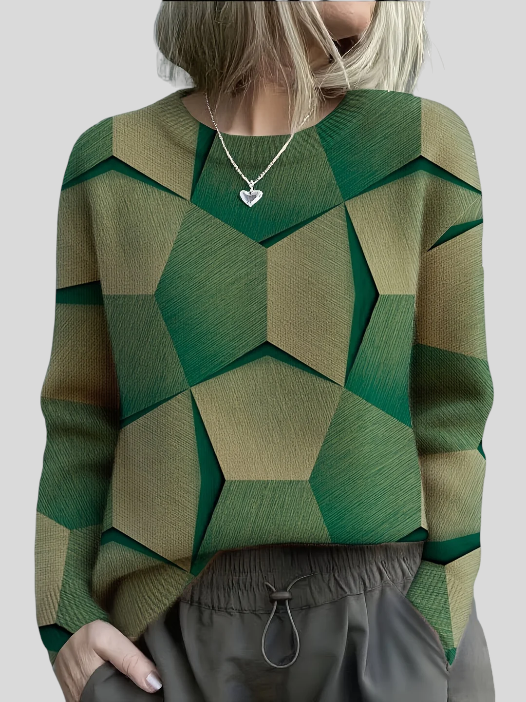 Katarzyna | Sweter geometryczny