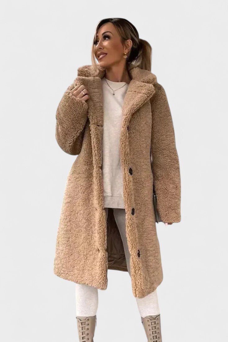 Katarzyna | Kurtka teddy w eleganckim stylu