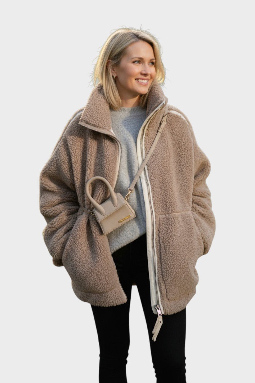 Agnieszka | Elegancka szlafrok teddy w stylu nordyckim
