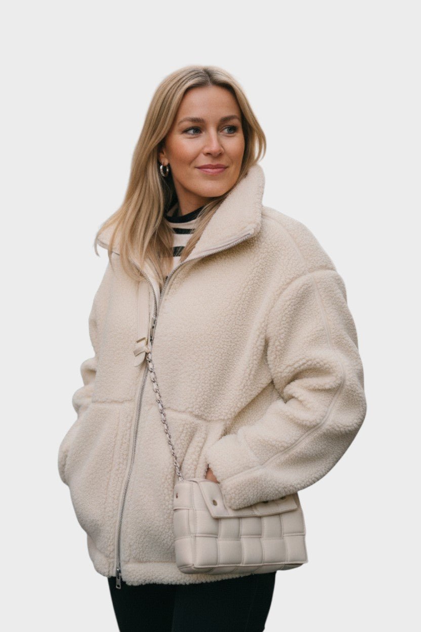 Agnieszka | Elegancka szlafrok teddy w stylu nordyckim